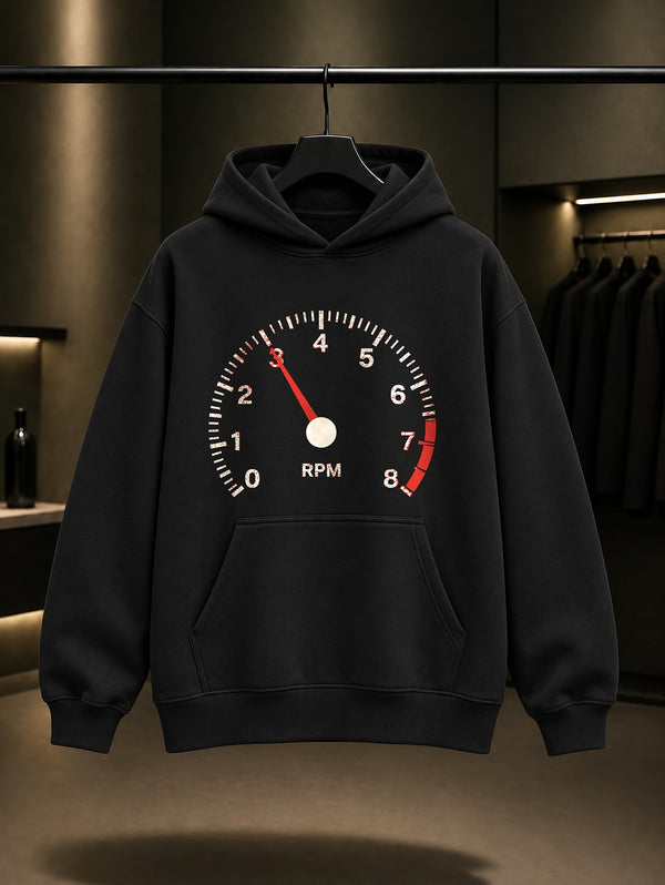 Devir Saati Baskılı Unisex %100 Pamuk Kapüşonlu Sweatshirt · Otomobil