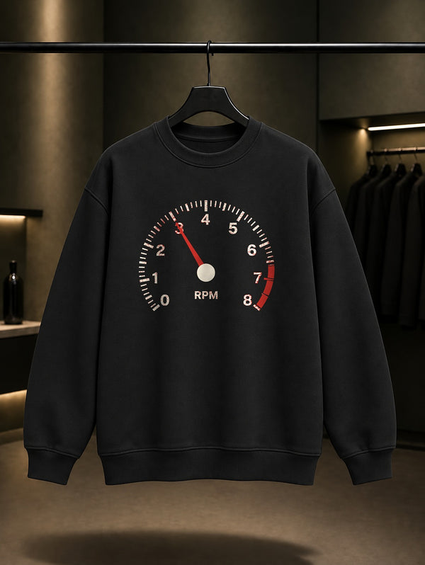Devir Saati Baskılı Unisex %100 Pamuk Sweatshirt · Otomobil