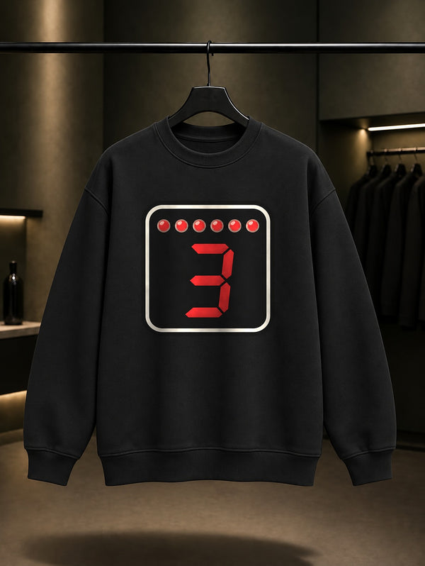 Dijital Vites Baskılı Unisex %100 Pamuk Sweatshirt · Otomobil