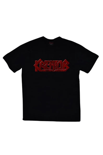 fame-stoned Kreatör Baskılı Unisex %100 Pamuk Siyah T-shirt