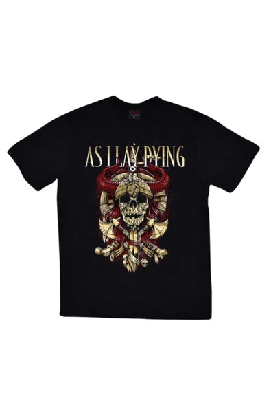 fame-stoned Erkek Siyah Asilay Dying Baskılı T-Shirt