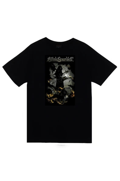 Blind Guardian Müzik, Metal Grubu Baskılı Unisex %100 Pamuk Siyah T-shirt