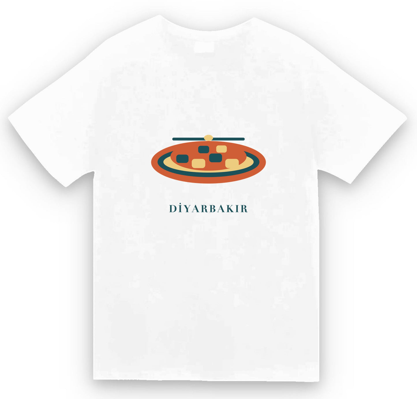 Diyarbakır Meftune baskılı beyaz t-shirt