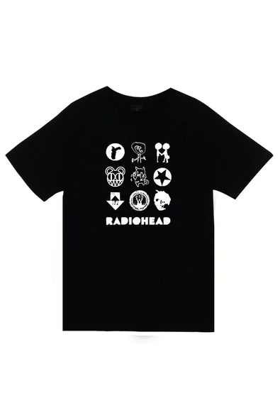 fame-stoned Radiohead Baskılı T-shirt