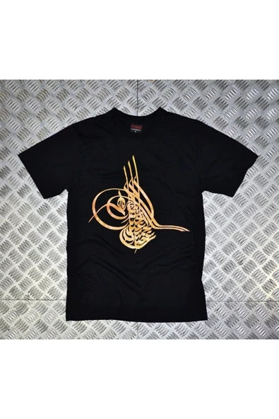 fame-stoned Osmanlı Tuğrası Baskılı T-shirt