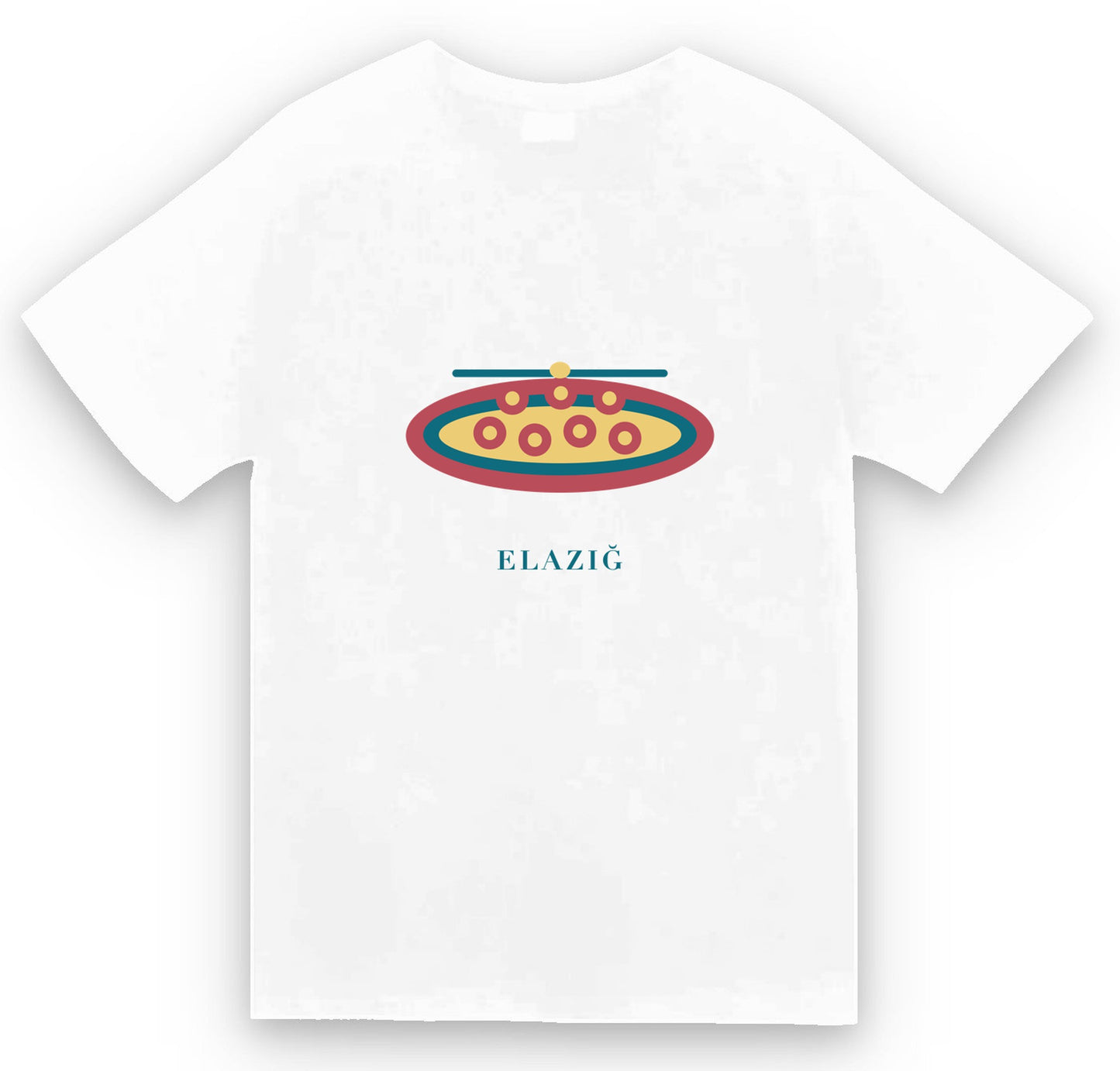 Elazığ Harput Köftesi baskılı beyaz t-shirt