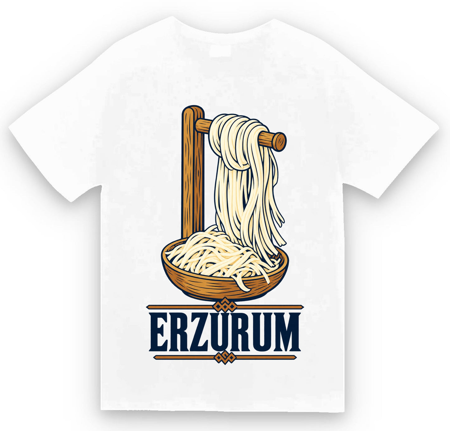 Erzurum Civil Peyniri baskılı beyaz t-shirt