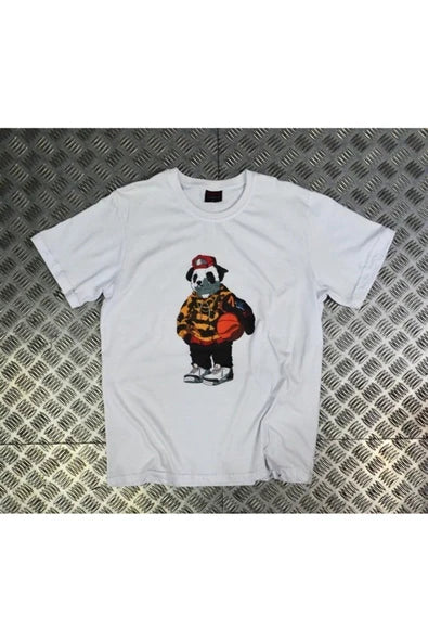 fame-stoned Panda Baskılı T-shirt
