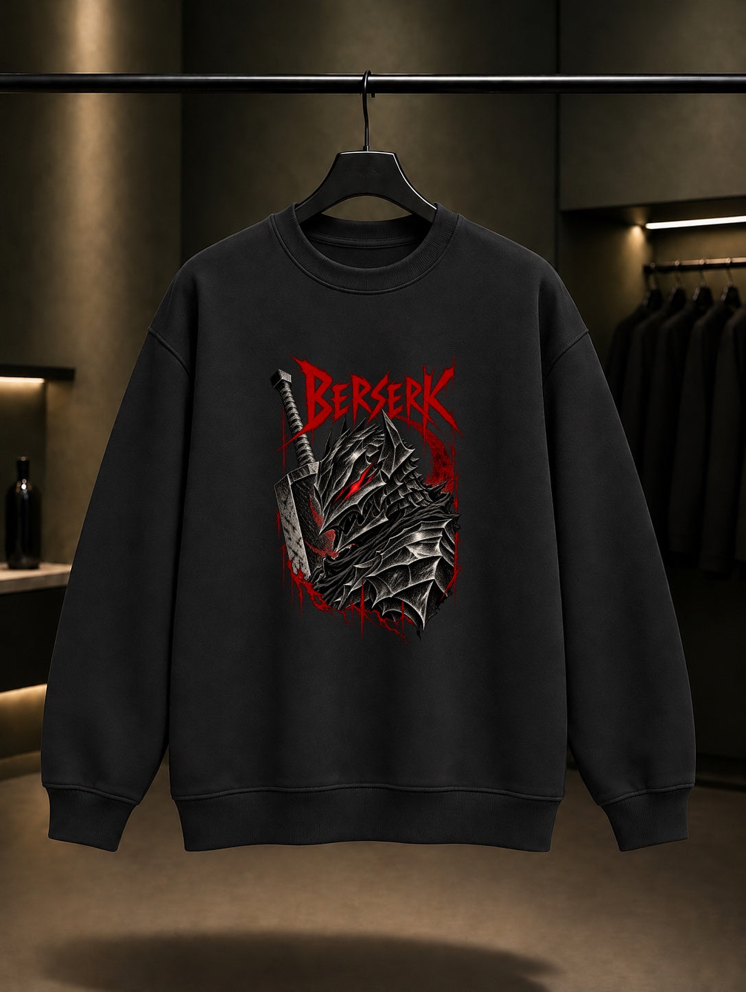 Berserk Berserker Zırhı Sweatshirt Siyah