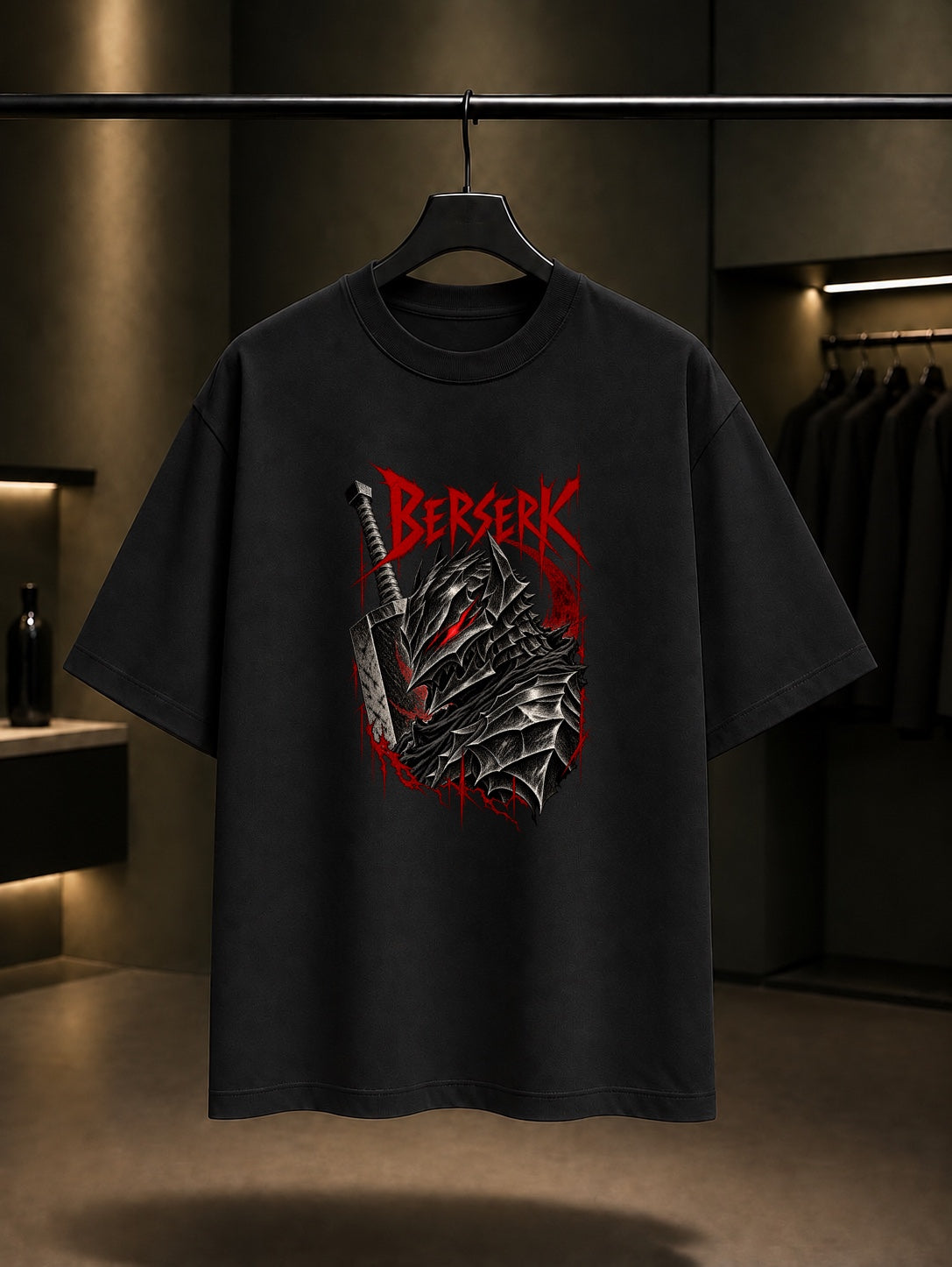 Berserk Berserker Zırhı Tişört Siyah