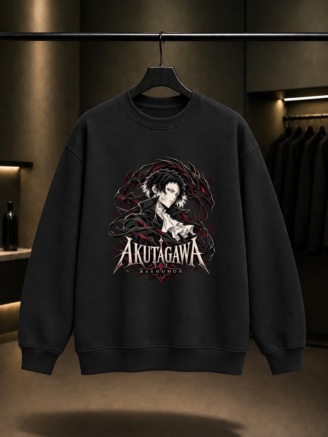 Bungou Stray Dogs Akutagawa Rashomon Sweatshirt Siyah