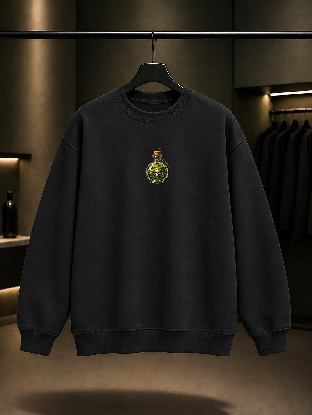 Halloween Mini Potion Sweatshirt Siyah