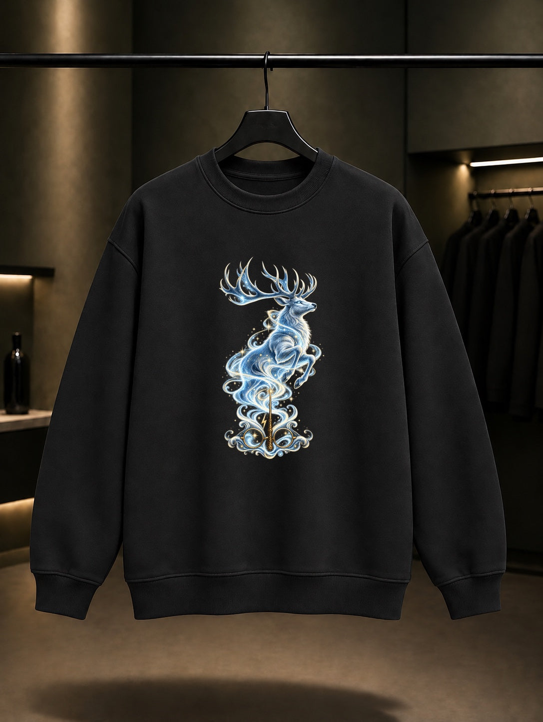 Harry Potter Patronus Spell Sweatshirt Siyah