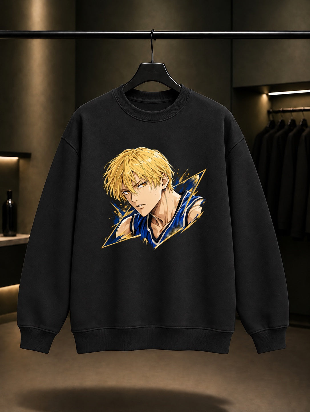 Kise Ryota Manga Focus Sweatshirt Siyah