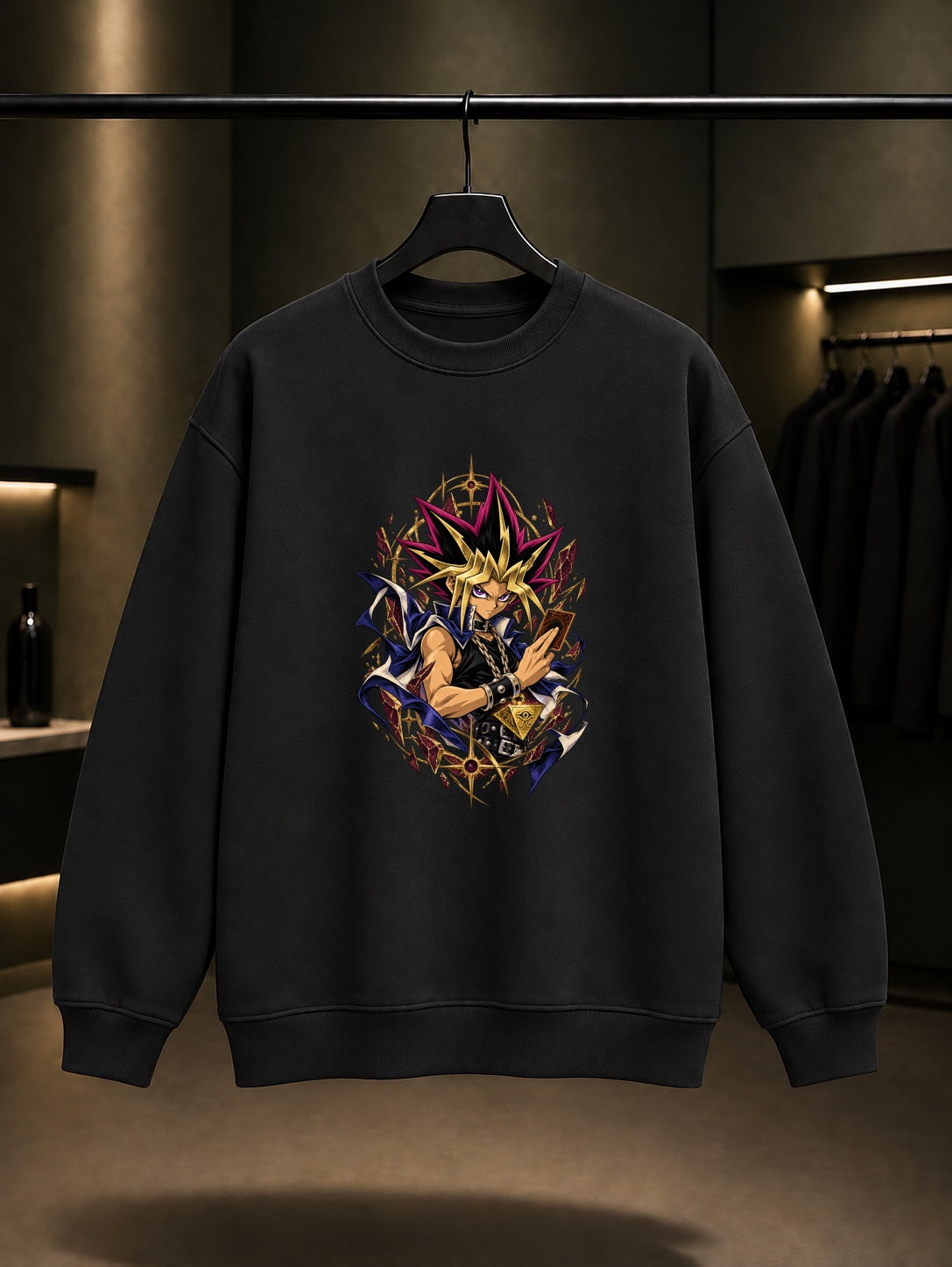 Yu-Gi-Oh Yugi King of Games Sweatshirt Siyah