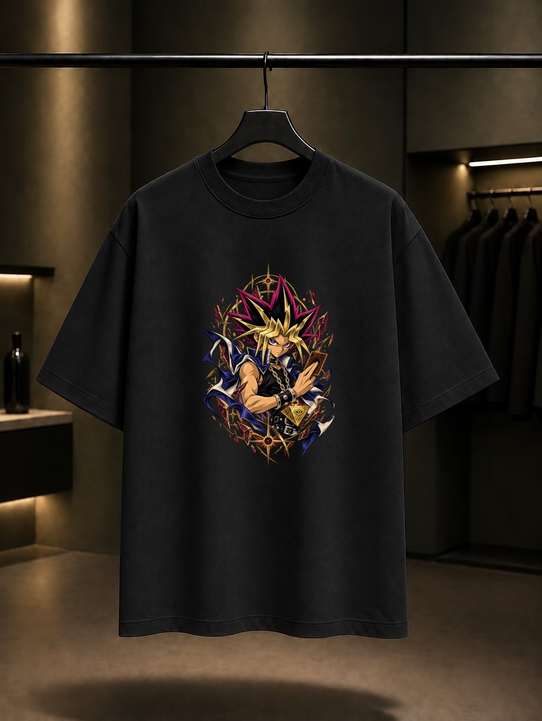 Yu-Gi-Oh Yugi King of Games Tişört Siyah