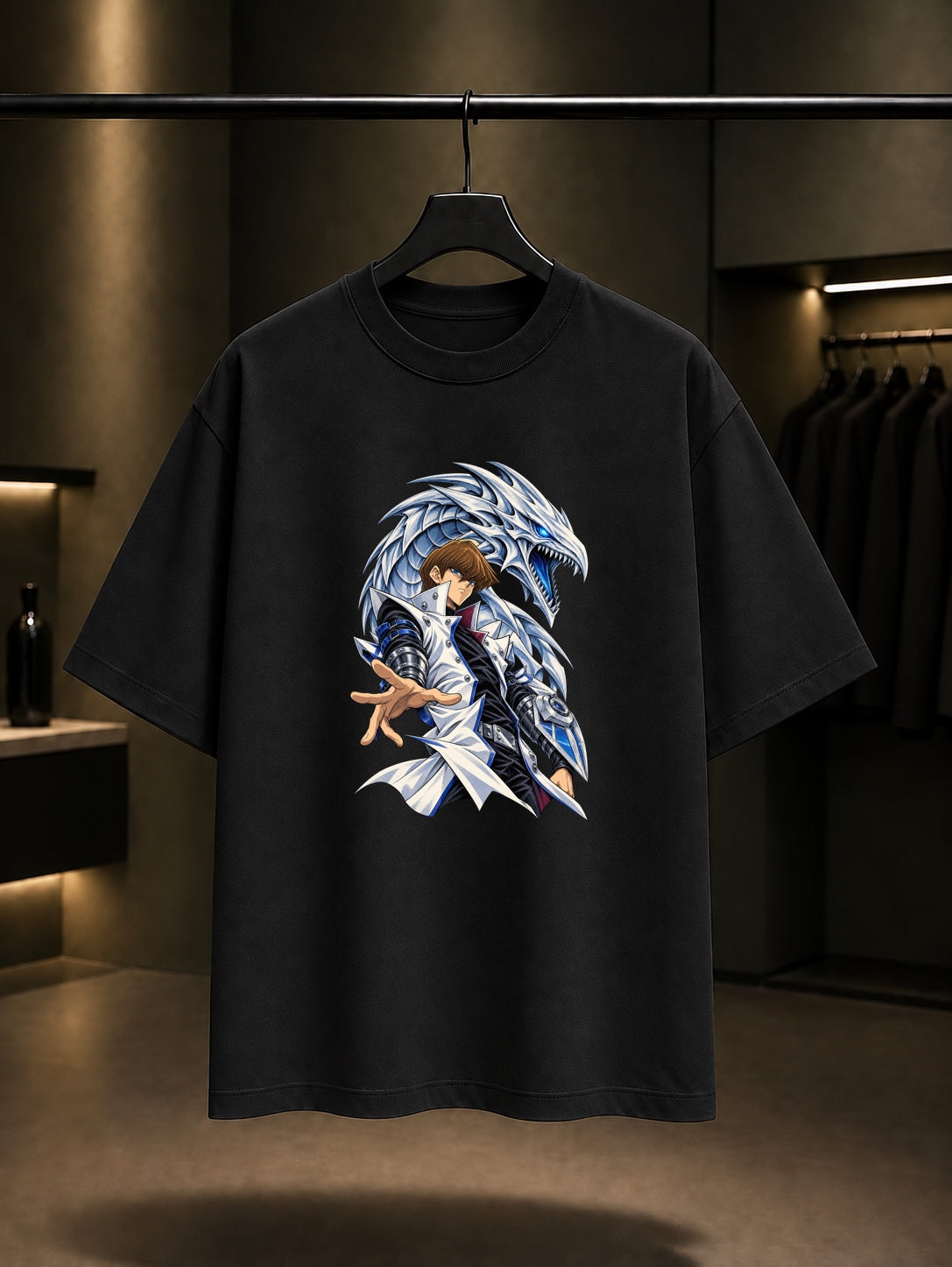 Yu-Gi-Oh Kaiba Dragon Duelist Tişört Siyah