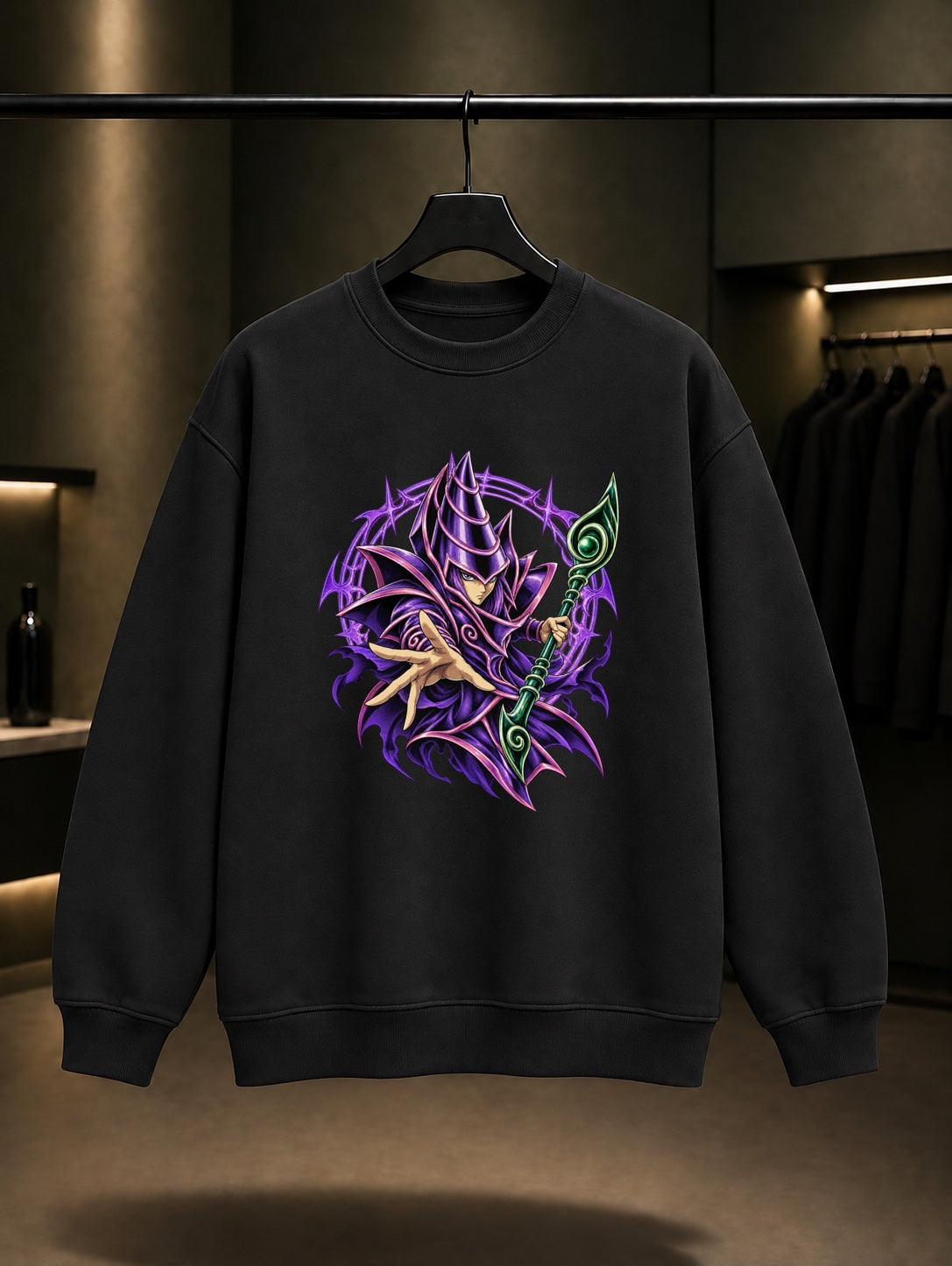 Yu-Gi-Oh Dark Magician Sweatshirt Siyah