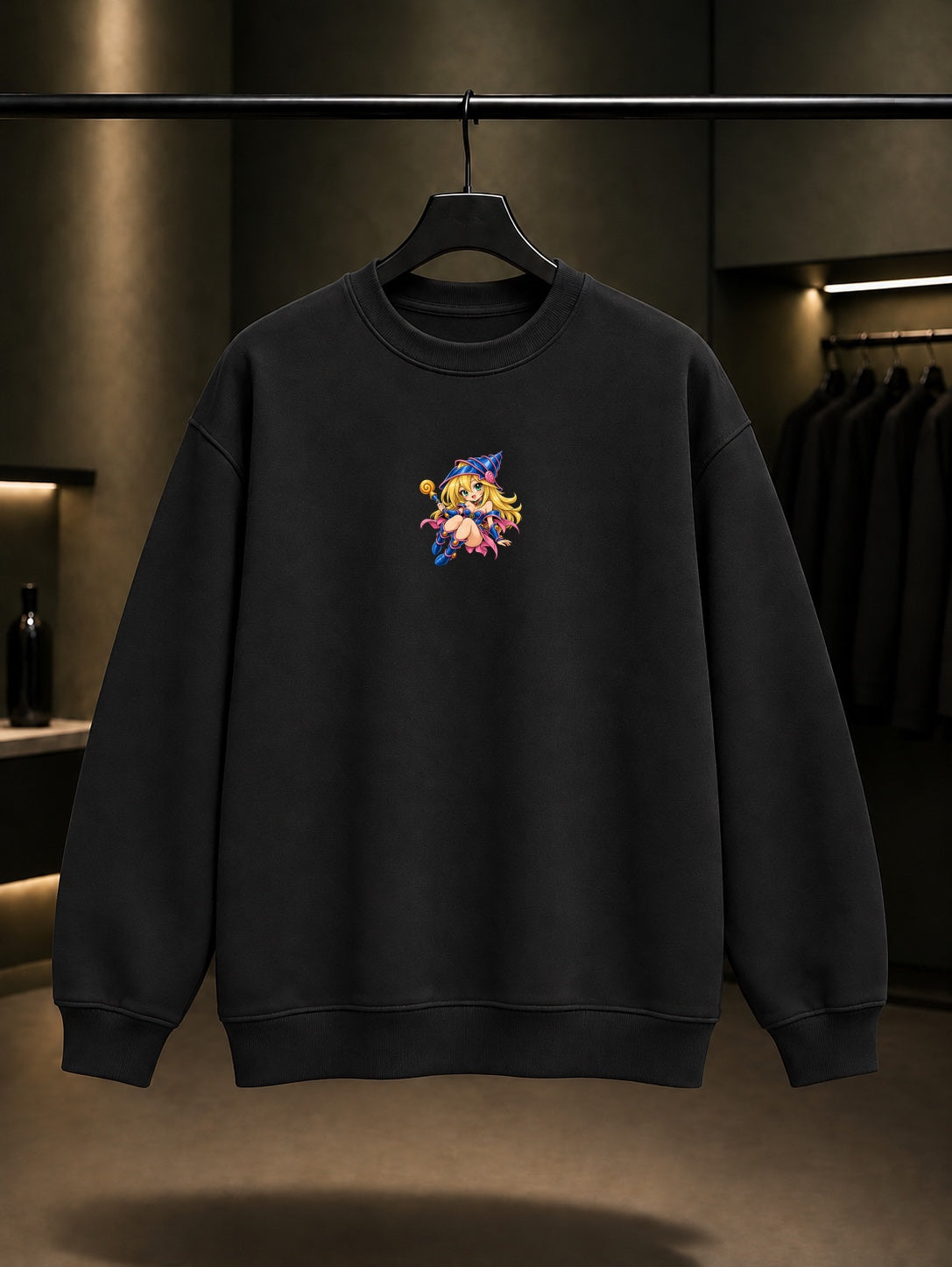 Yu-Gi-Oh Mini Dark Magician Girl Sweatshirt Siyah