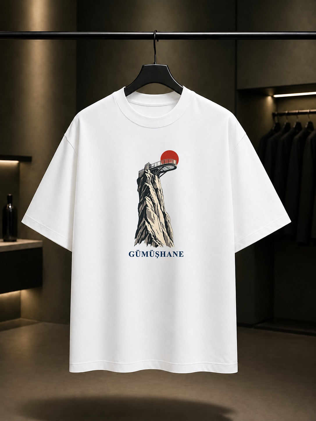 Gümüşhane Torul Çam Seyir Terası baskılı beyaz t-shirt