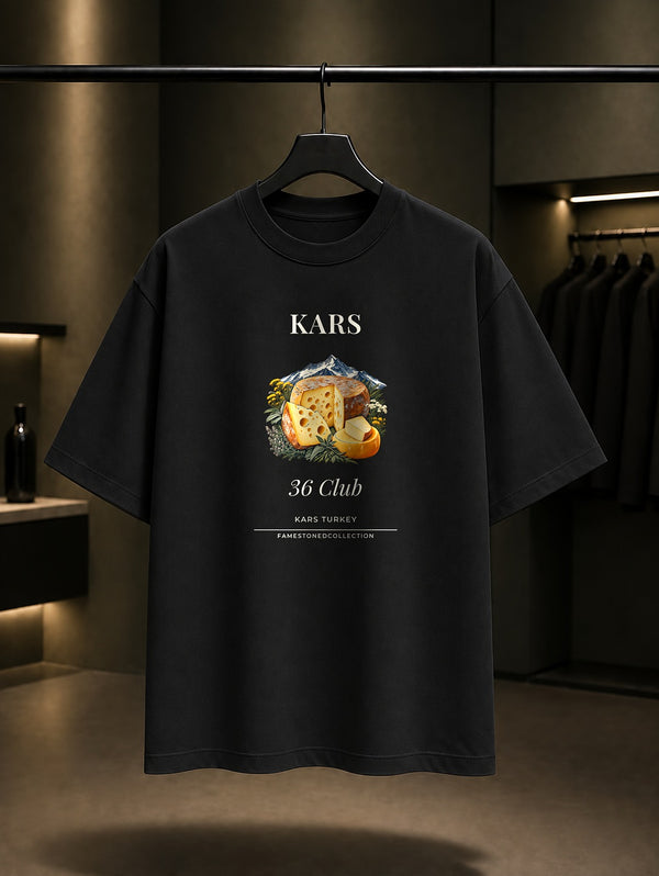 Kars Gravyer Kaşar 36 Club Tişört Siyah