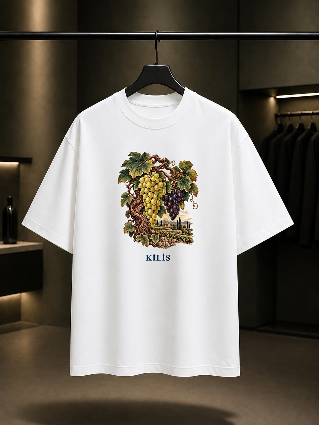 Kilis Bağları baskılı beyaz t-shirt
