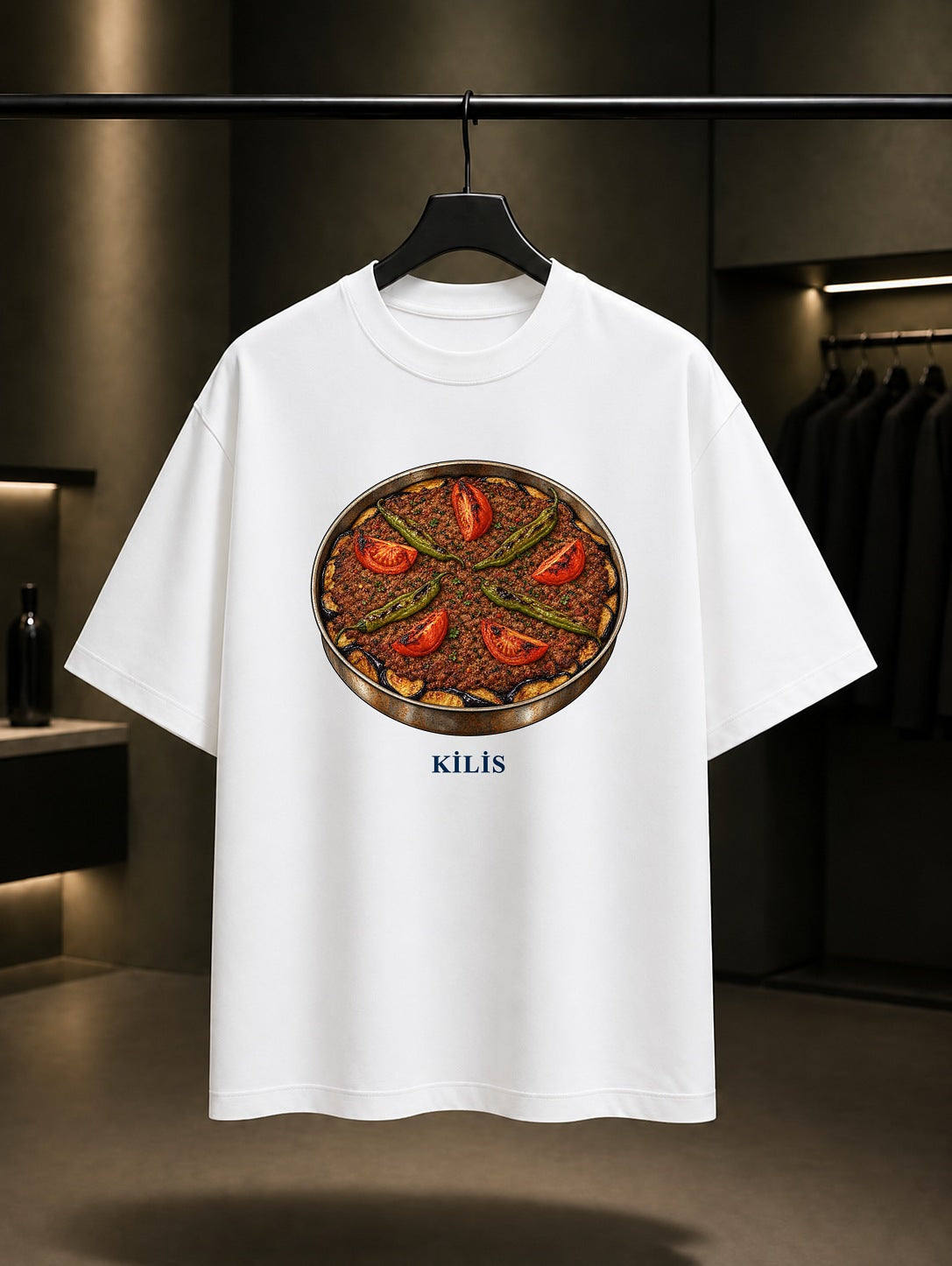 Kilis Tava baskılı beyaz t-shirt