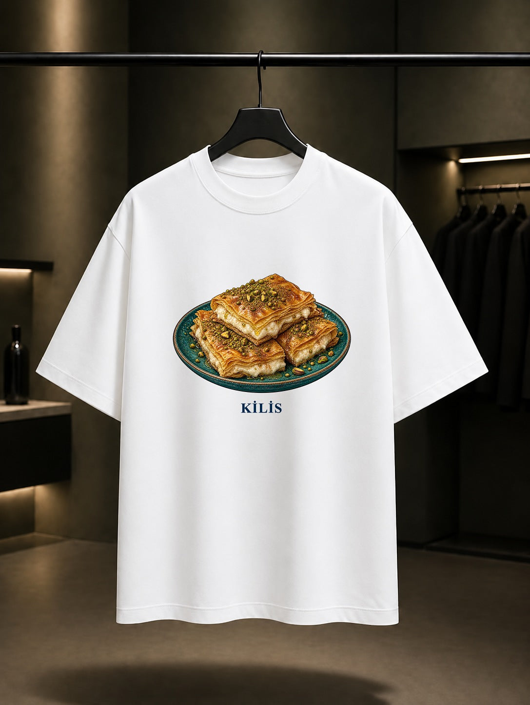 Kilis Katmeri baskılı beyaz t-shirt