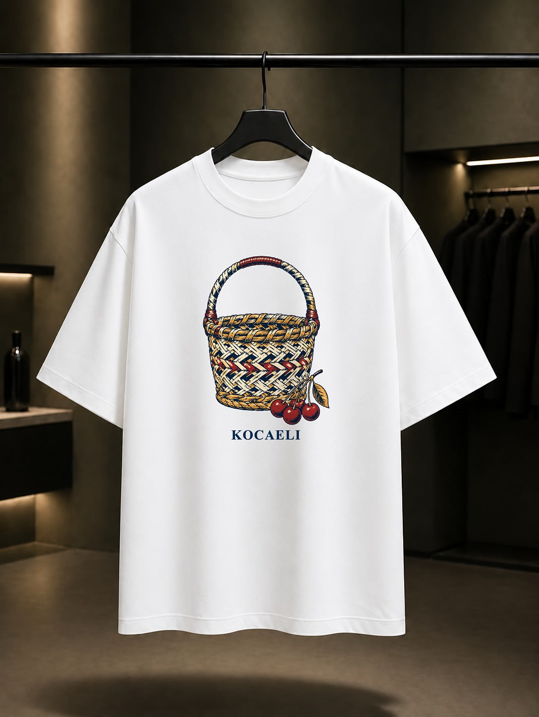 Kocaeli Karamürsel Sepeti baskılı beyaz t-shirt