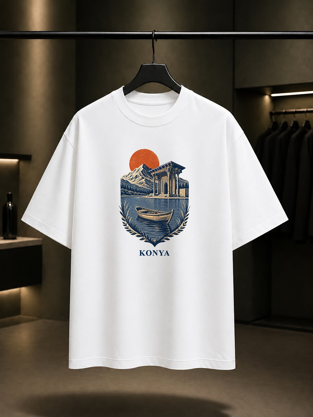 Konya Beysehir baskılı beyaz t-shirt