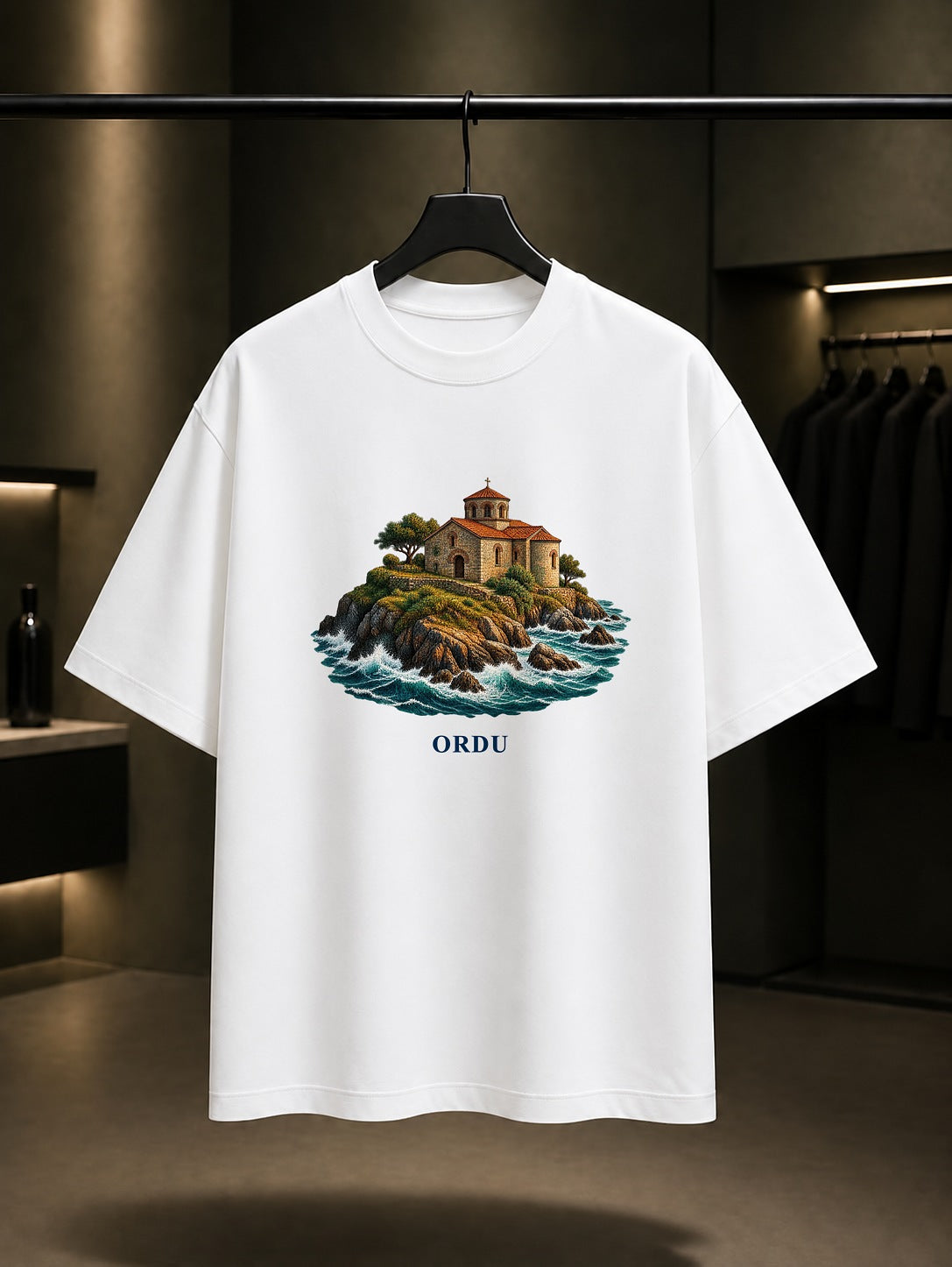 Ordu Yason Burnu baskılı beyaz t-shirt
