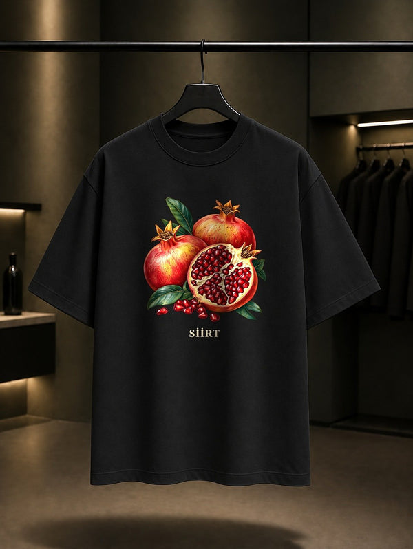 Siirt Zivzik Narı baskılı siyah t-shirt