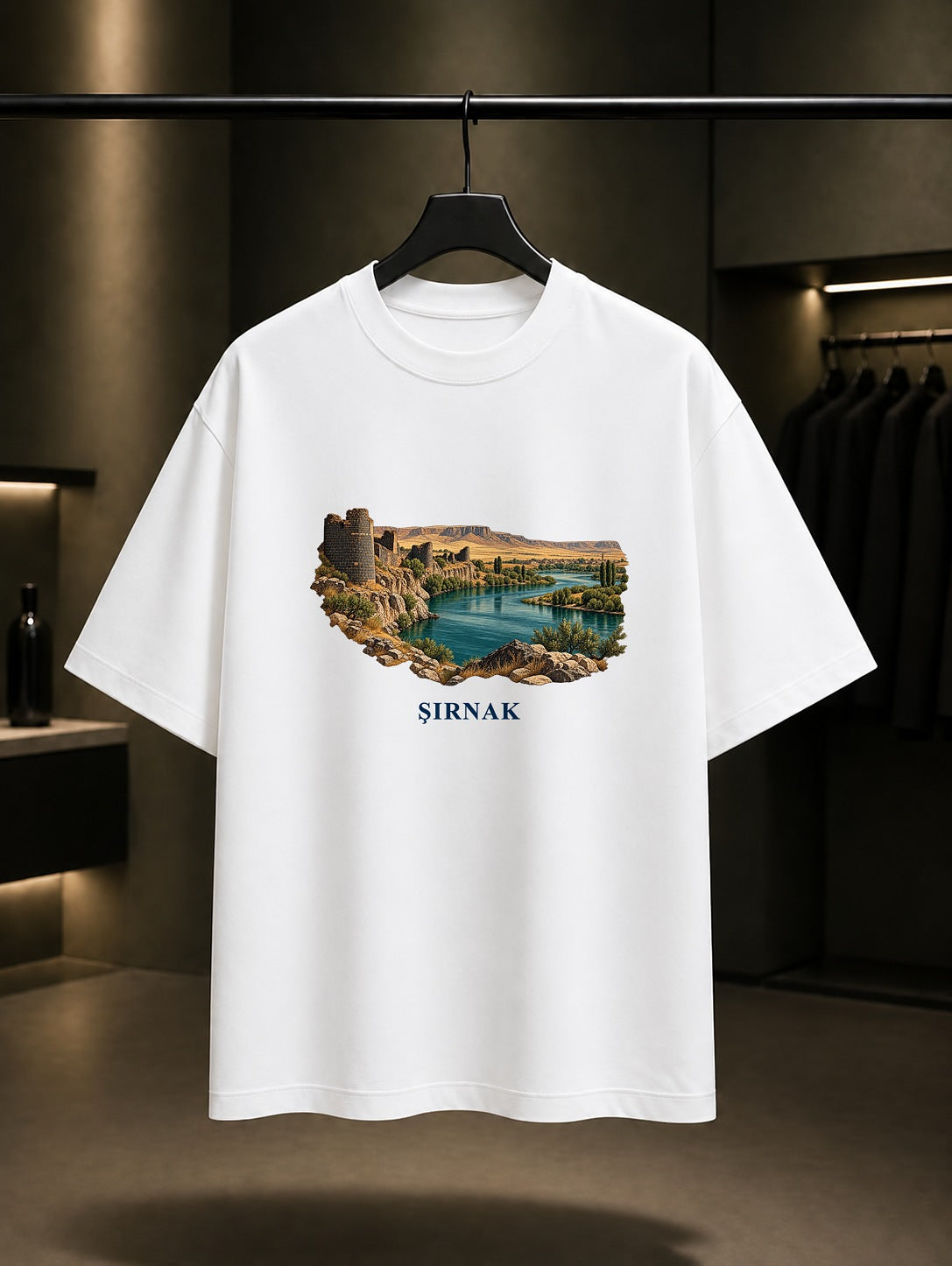 Şırnak Dicle Cizre baskılı beyaz t-shirt