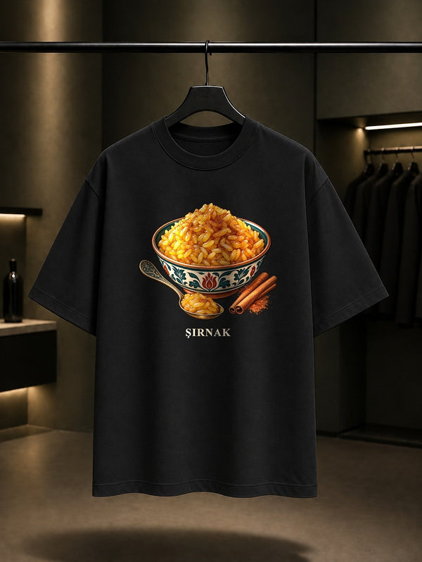 Şırnak Birinzer baskılı siyah t-shirt