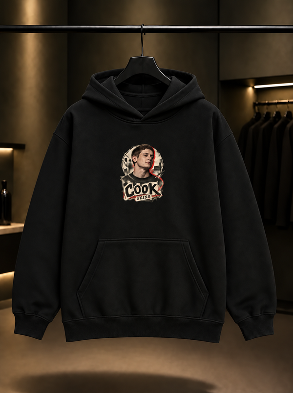Skins Cook Kapüşonlu Sweatshirt — Siyah
