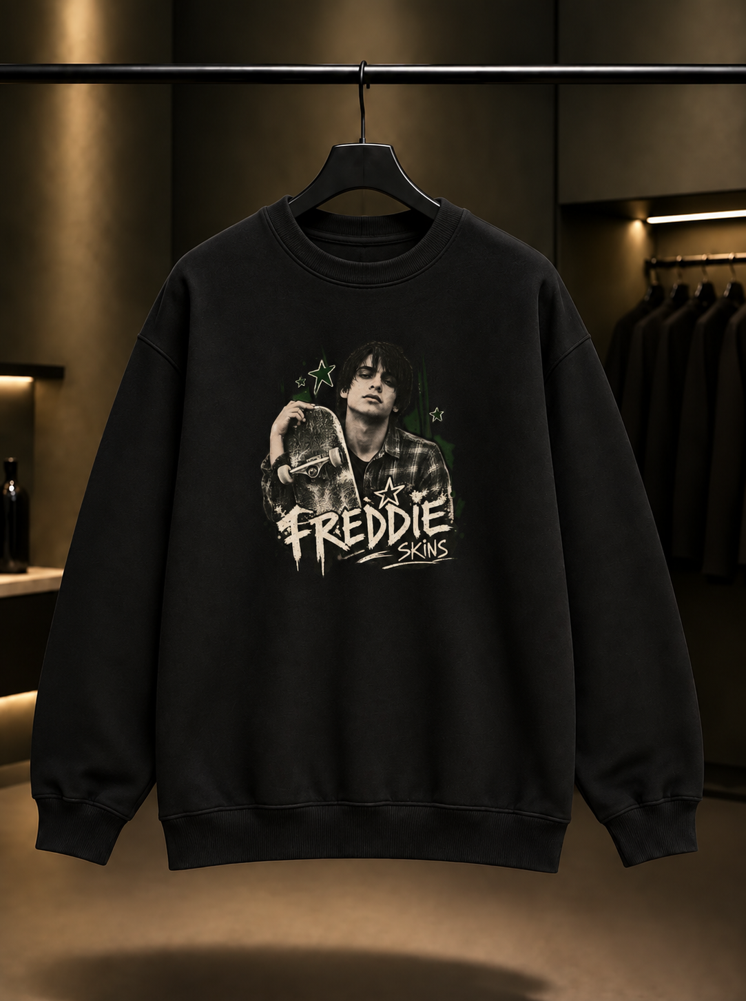 Skins Freddie Sweatshirt — Siyah