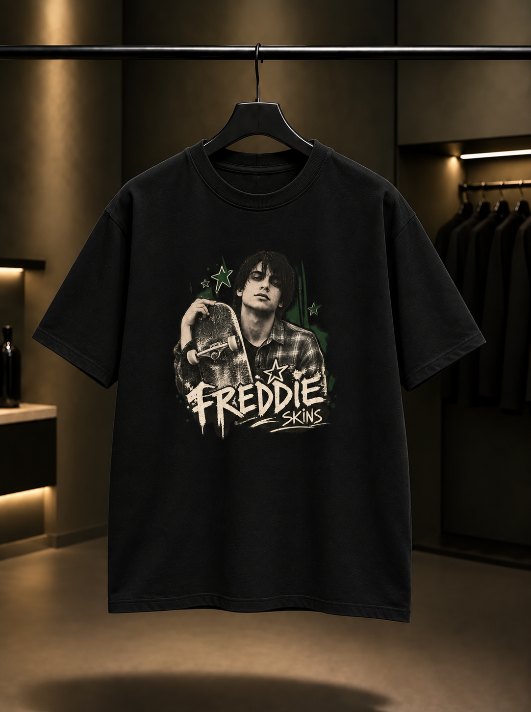 Skins Freddie Tişört — Siyah