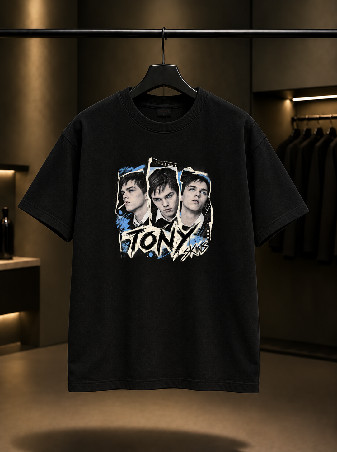 Skins Tony Tişört — Siyah