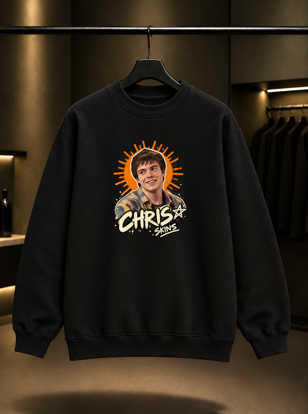 Skins Chris Sweatshirt — Siyah