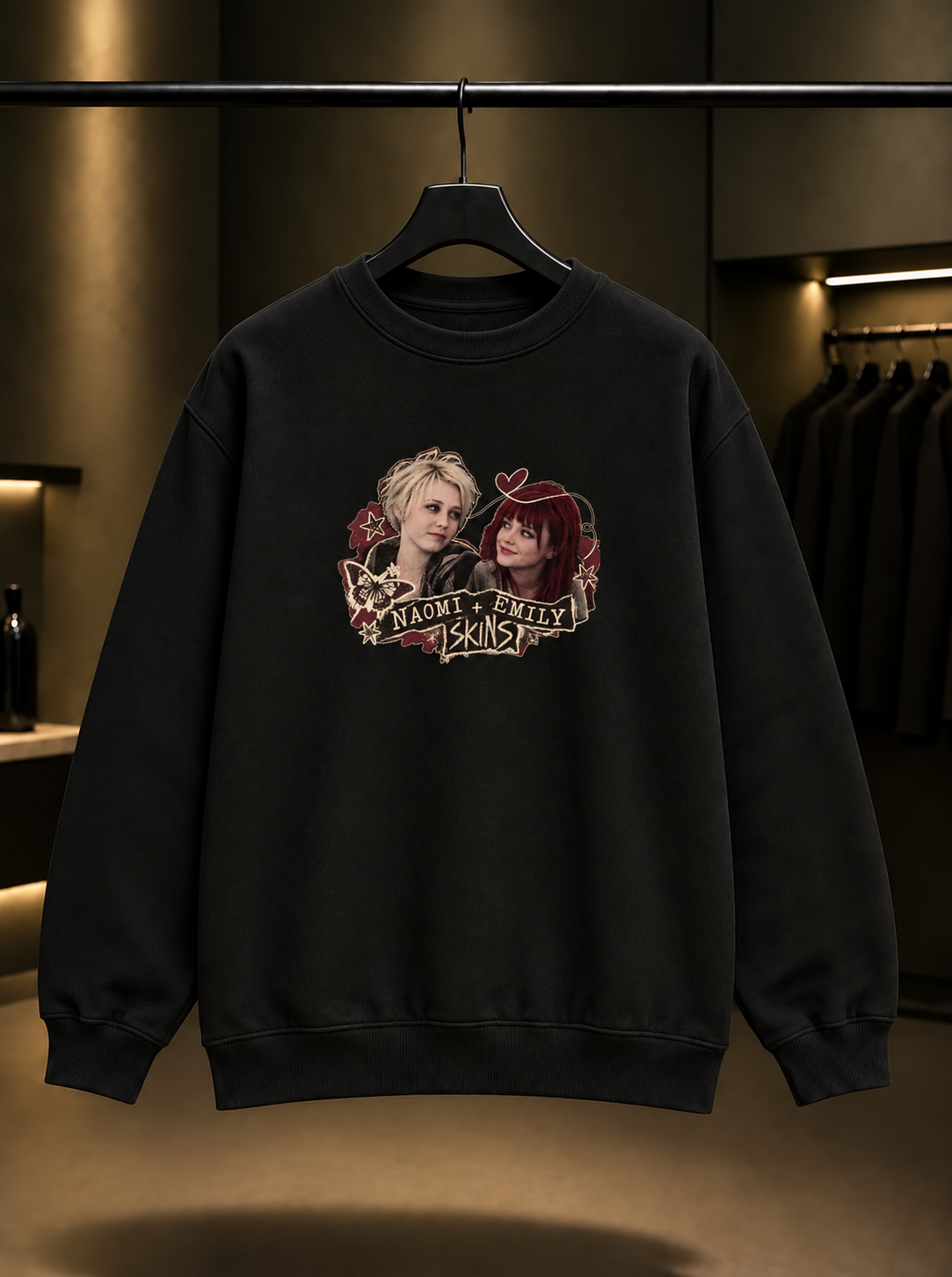 Skins Naomi Emily Sweatshirt — Siyah