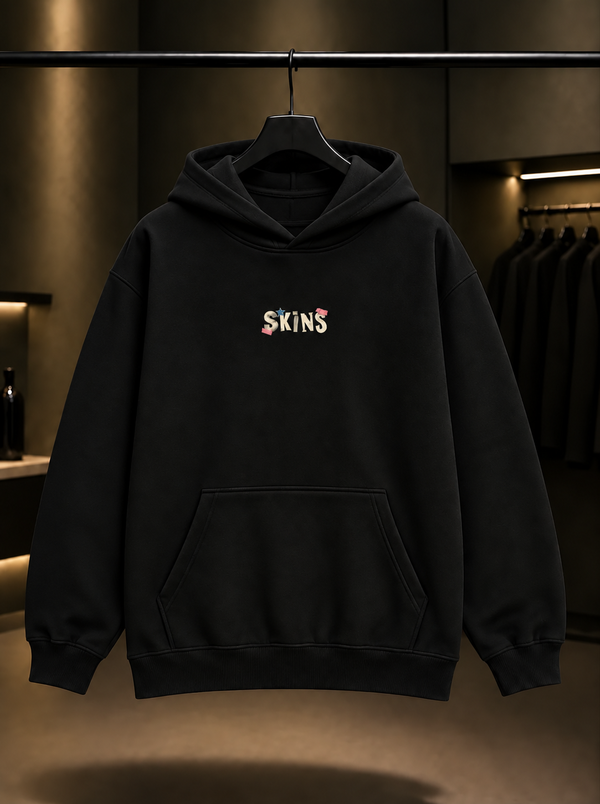 Skins Skins Type Kapüşonlu Sweatshirt — Siyah
