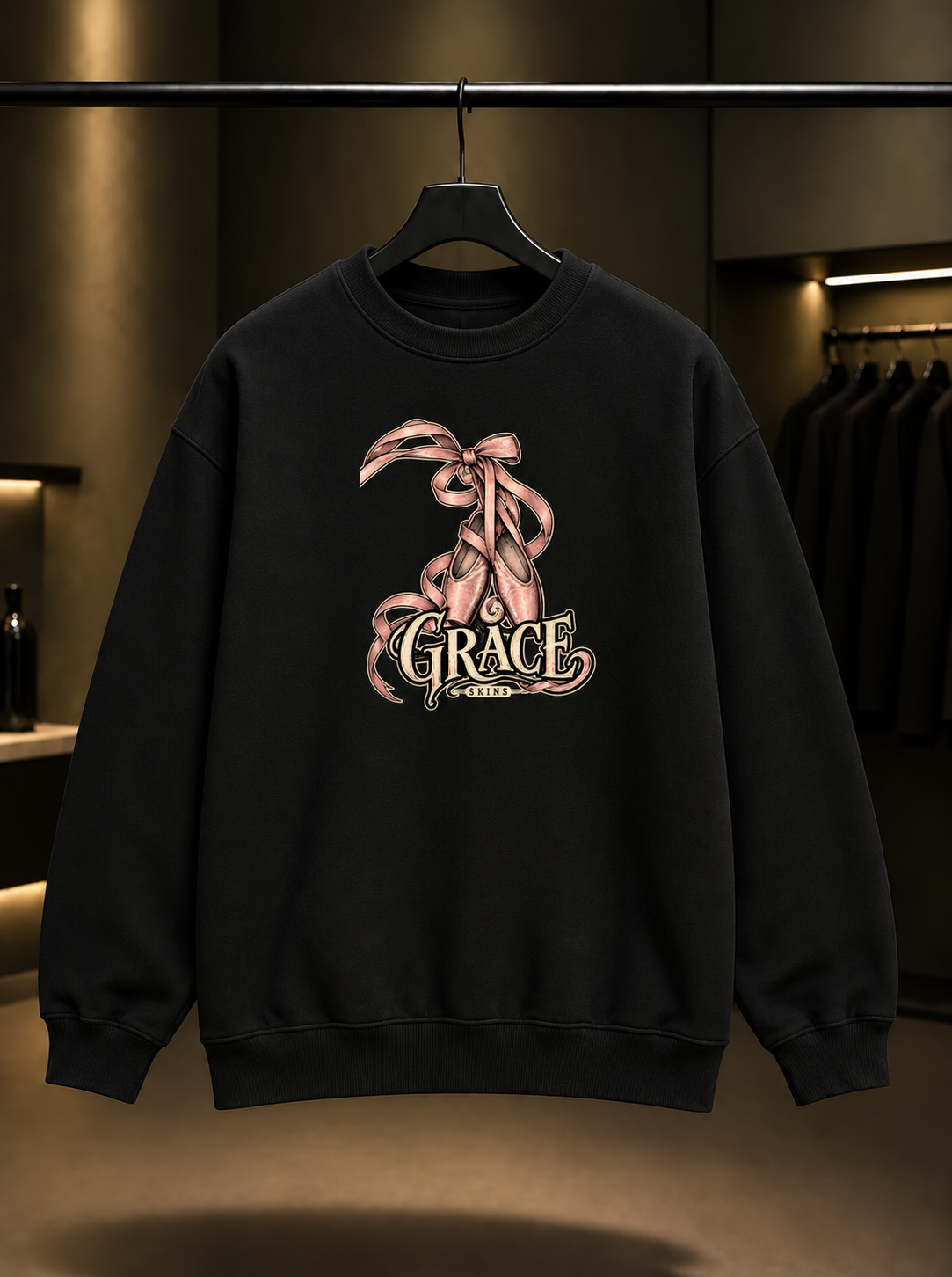 Skins Grace — Metal Ballet Sweatshirt — Siyah