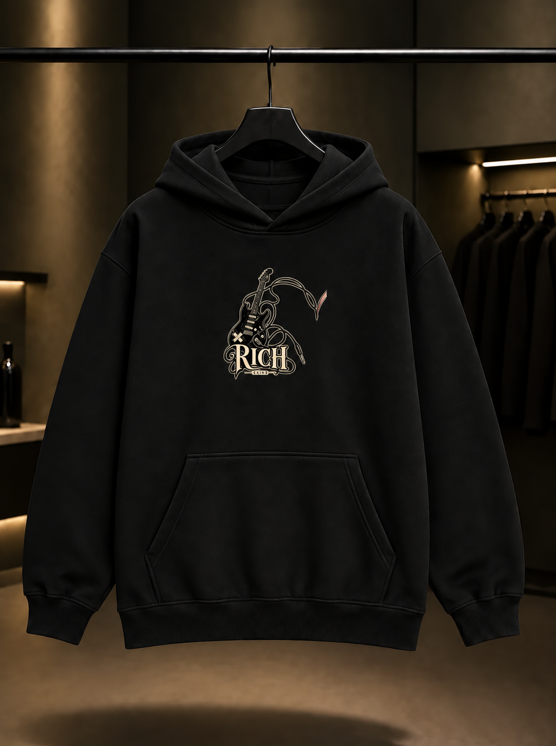 Skins Rich — Metal Ballet Kapüşonlu Sweatshirt — Siyah