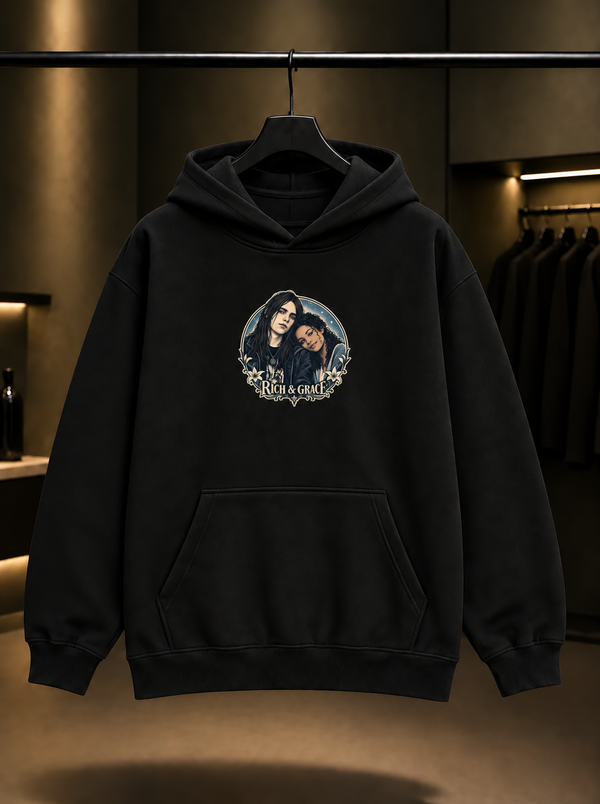 Skins Rich & Grace — Circle Kapüşonlu Sweatshirt — Siyah