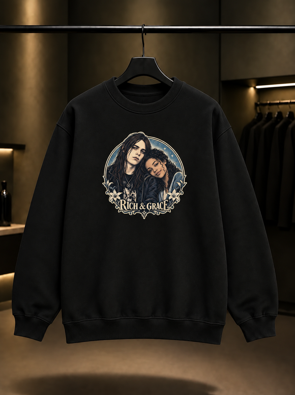 Skins Rich & Grace — Circle Sweatshirt — Siyah