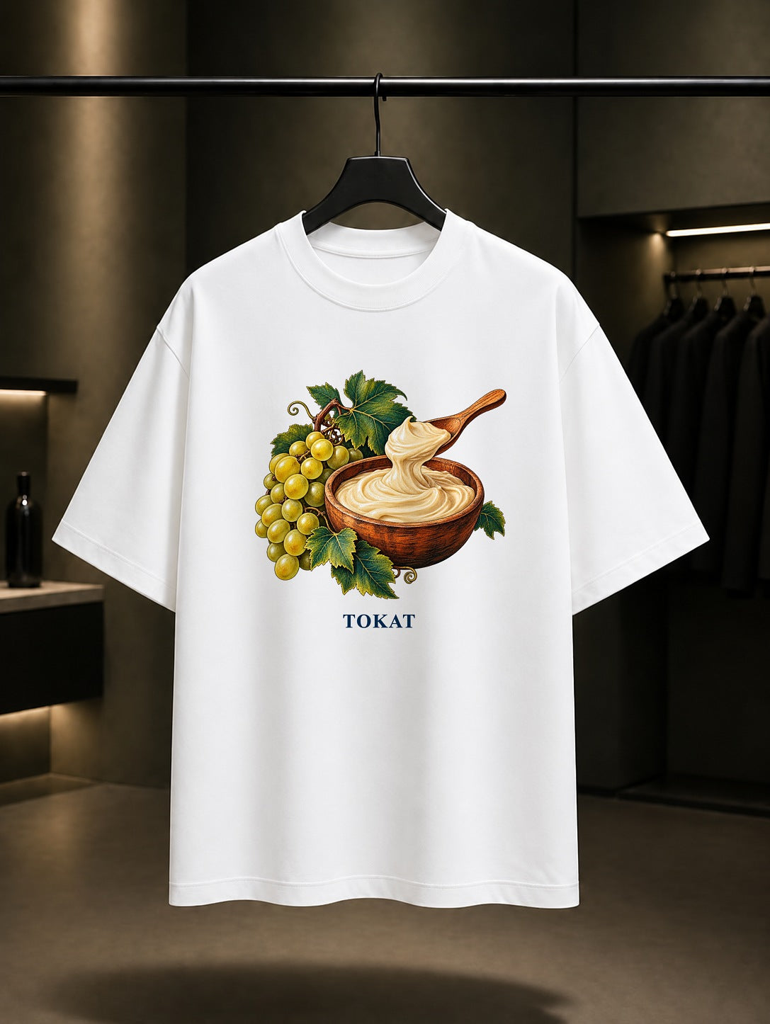 Tokat Zile Pekmezi baskılı beyaz t-shirt