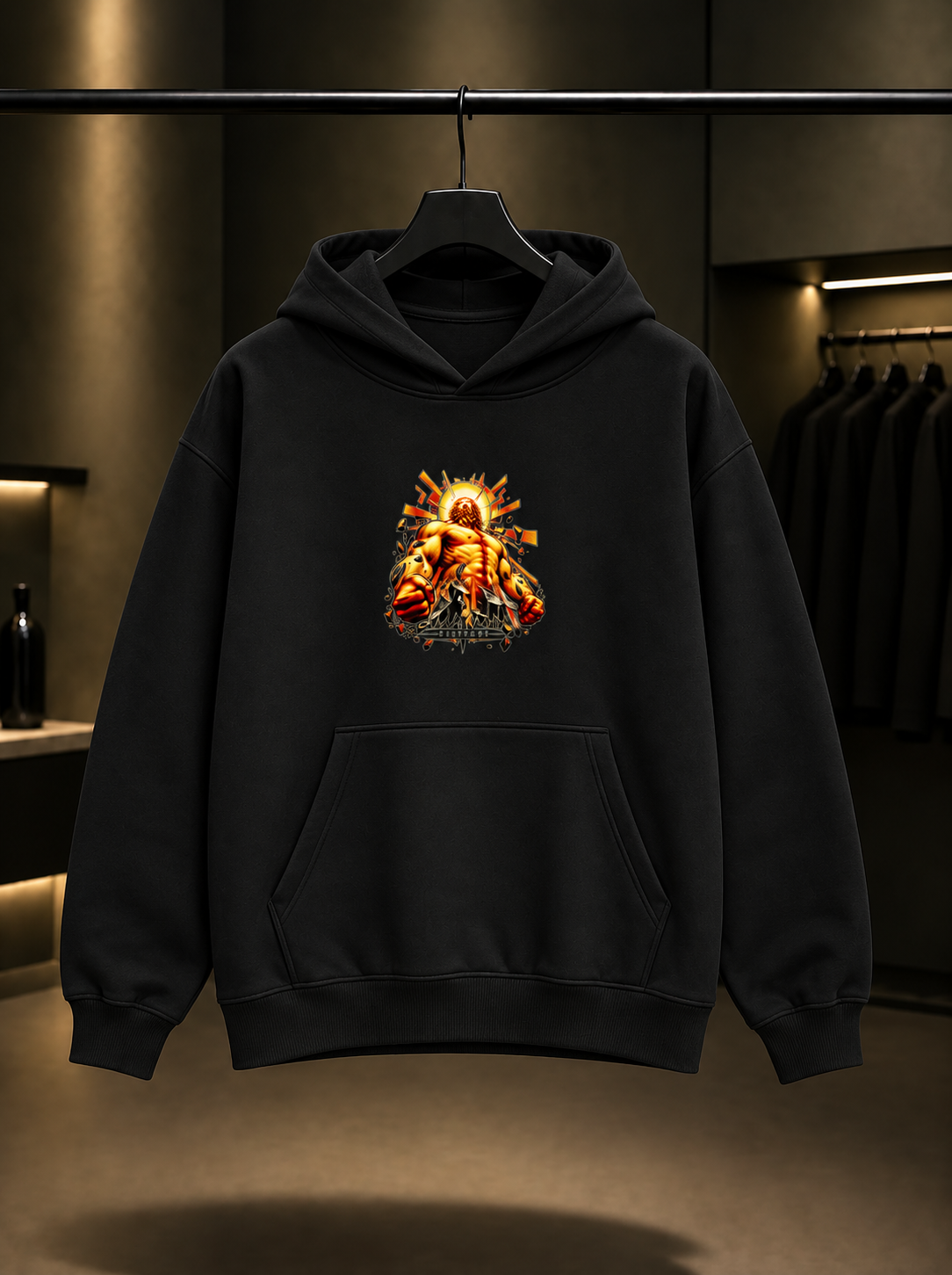 ULTRAKILL Sisyphus Prime Kapüşonlu Sweatshirt — Siyah