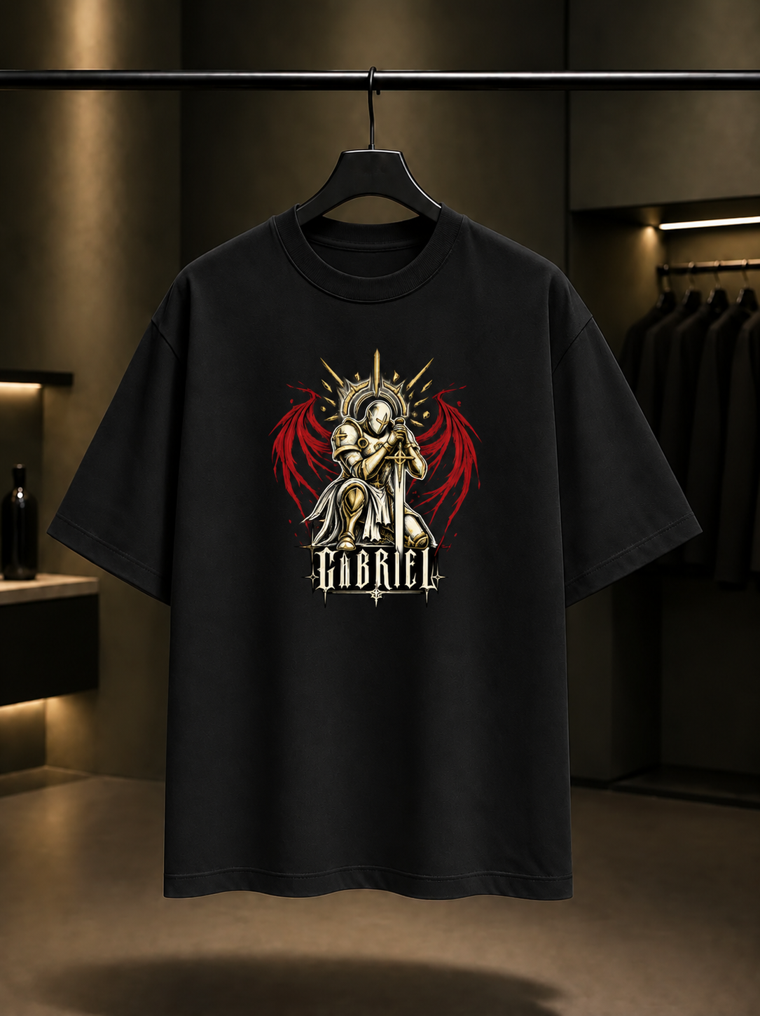 ULTRAKILL Gabriel Fallen Tişört — Siyah