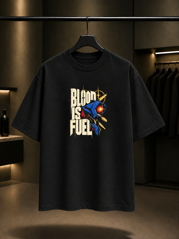 ULTRAKILL Blood Is Fuel Tişört — Siyah