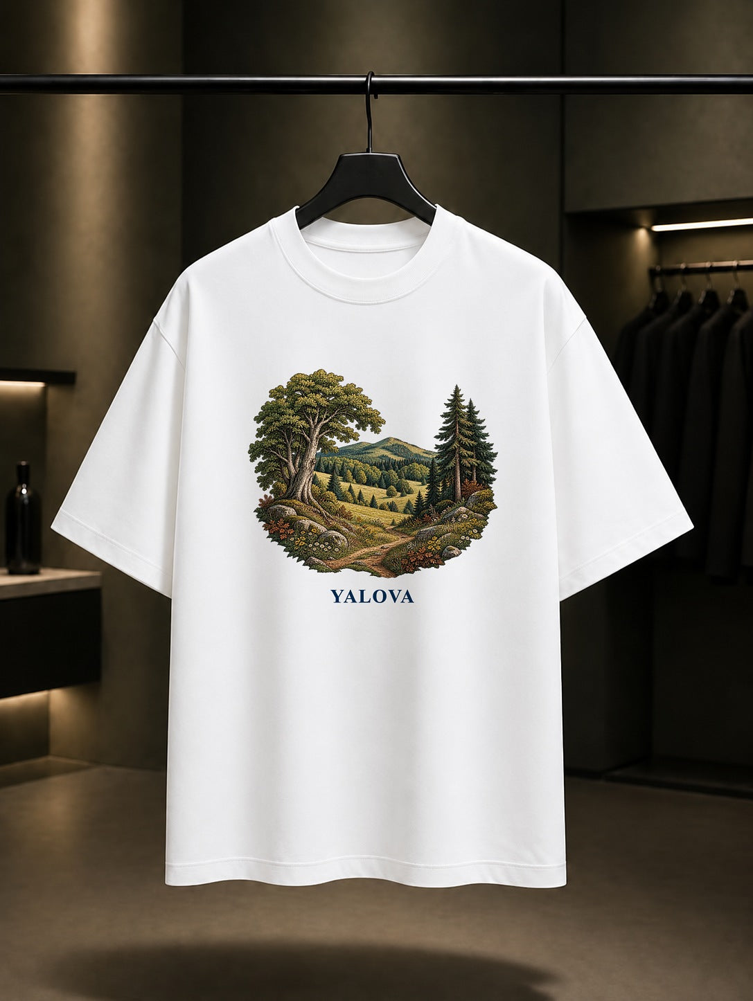 Yalova Delmece baskılı beyaz t-shirt